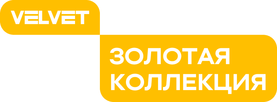 Логотип канала Velvet. Золотая коллекция